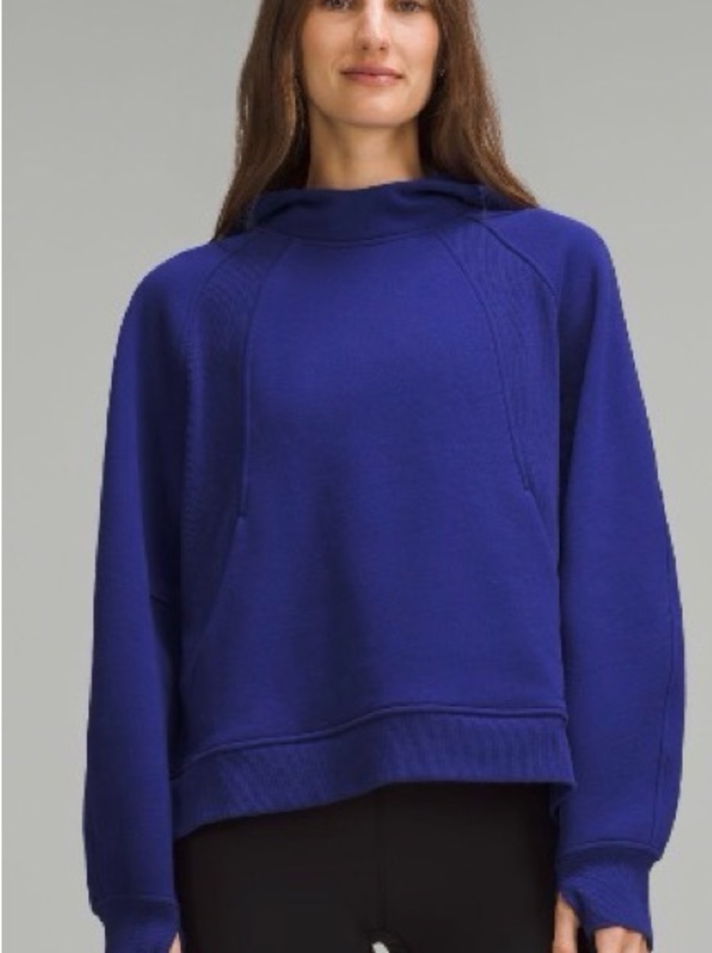 Lululemon Scuba Oversized Side-Slit Hoodie in Larkspur Blue XS/S